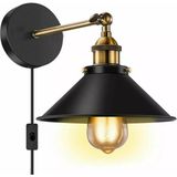 Mylights Retro Rustik Vintage Metal Mafsalı Aplik Duvar Lambası Tek Fiyatıdır 22 Cm En