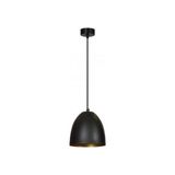 Mylights Retro Rustik Vintage Metal Sarkıt Avize Siyah Içi Altın - Ahşap - 1