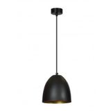 Mylights Retro Rustik Vintage Metal Sarkıt Avize Siyah İçi Altın