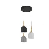 Mylights Retro Rustik Vintage Modern Spor Üçlü Metal Sarkıt Avize