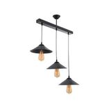 Mylights Retro Rustik Vintage Sıralı Masa Üsüt Sarkıt Metal Avize Taban En 60 Cm
