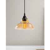 Mylights Retro Rustik Vintage Tekli Bal Camlı Sarkıt Avize En 20 Cm