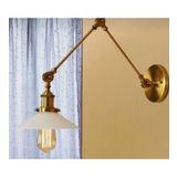 MYLİGHTS RETRO RUSTİK VİNTAGE ÜÇ MAFSALI APLİK BEYAZ BAŞLIK OKUMA LAMBASI