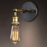 Mylights Retro Siyah Eskitme Mafsalı Aplik