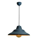 Mylights Retro Siyah İçi Sarı Metal Sarkıt Avize 40 Cm