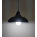 Mylights Retro Siyah İçi Siyah Metal Sarkıt Avize Rustik Tekli Sarkıt