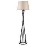 Mylights Retro Siyah Krem Başlık 45 cm Cap Köşe Lambası Lambader