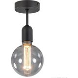 Mylights Retro Tavan Avize Rustik Metal Armatür 10CM - Ahşap