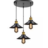 Mylights Retro Üçlü Sarkıt Avize Metal Sarkıt