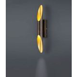Mylights Retro Vintage Çift Led Aplik Gu10 Led Ampul Dahilidir Bakır Patinalı Gu10 Led Ampul