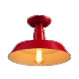 MYLIGHTS RETRO VINTAGE KIRMIZI ICI BEYAZ PLOFONYER AVIZE EN 35 CNM