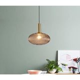 Mylights Rustik Retro bal cam tekli sarkıt mat altın gold detay yatakbaşı masaüstü kafe mutfak adası koridor salon avize yatakodası oturm odası bal cam avize - Renkli