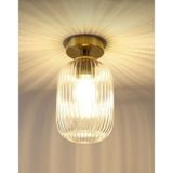MYLİGHTS RUSTİK VİNTAGE BAL CAMLI TAVAN PLOFONYER AVİZE 14 cm cap