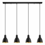 Mylights Rustik Vintage Dörtlü Masa Üstü Sarkıt Avize 100 cm metal sarkıt modern masaüstü mutfak adası tezgah üstü otel kafe sarkıt avize modern mimari - Renkli