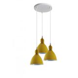 Mylights Sarı Üçlü Modern Spor Sarkıt Avize Salon Avize Oturma Odası Avize