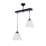 Mylights Sıralı İkili Opal Camlı Avize Modern Avize 30 Cm En