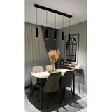 Mylights Sıralı Masaüstü Beşli 5 Li Sartkıt 120Cm Metal Gövde Tasarruflu Led Ampul İle Spot Sarkıt Avize