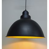 Mylights Siyah İçi Altın Metal Sarkıt Avize Rustik Avize Retro Sarkıt
