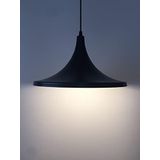 Mylights Siyah İçi Beyaz Metal Sarkıt 36 Cm Retro
