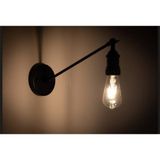 Mylights Siyah Mafsalı Hareketli Aplik Duvar Lambası Gece Lambası