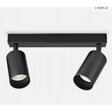 Mylights Siyah Metal İkili LED Avize Şık Tasarım ile Salon İçin Aydınlatma