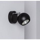 Mylights Siyah Spot Tekli Kure Gun Isısgı Ampullu Hareketli Duvar Aplik Gece Lambası Duvar Aplik Armatur Okuma Lambası