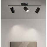 Mylights Siyah Üçlü Panasonıc Led Spot Led Avize Hareketli Başlık Panasonıc Gün Işığı Ampullü Siyah1