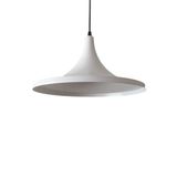 Mylights Spor Beyaz İçi Beyaz Metal Sarkıt Avize 36Cm En