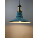 Mylights Turkuaz Yeşil Metal Sarkıt Vintage Avize Bronz Askılı