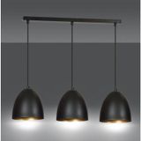 Mylights Üçlü Masa Üstü Retro Metal Sarkıt Avize 60 Cm Kasa