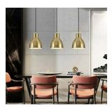 Mylights Üçlü Masa Üstü Sarkıt Mat Altın Taban 60cm Siyah Kasa