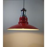 Mylights Vintage Retor Rustik Kırmızı Metal Sakıt Avize - Ahşap - 1