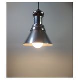 Mylights Vintage Retro Metal Sarkıt Avizeler Gümüş Masa Üsütü Yatak Başı Bar Üsüt Tekli Sarkıt 18CM - Ahşap
