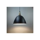 Mylights Vintage Retro Rustik Siyah Içi Beyaz Bronz Askılı Tekli Sarkıt Avize - Renkli - 1