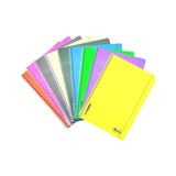 Myline A4 Plastik Kapak 80 Yaprak Kareli Spiralli Defter 4 ' Lü Çok Renkli