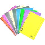 Myline A4 Plastik Kapak 80 Yaprak Kareli Spiralli Defter 4 ' Lü