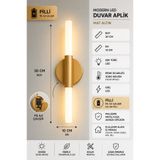 MYLUX AYDINLATMA VE TASARIM Umut Ledli Modern Eskitme Pilli Aplik