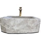 Mym Antrasit Bazalt Batarya Çıkışlı Kare Lavabo