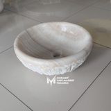 Mym Bal Onyx Doğal Patlatma Çanak Lavabo - Altın