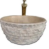 Mym Bej Mermer Dışı Tarama Kalın Kenar Lavabo
