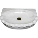Mym Kristal Beyaz Fırfırlı Lavabo