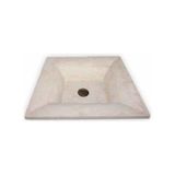 Mym Traverten Modern Dizayn Kare Lavabo