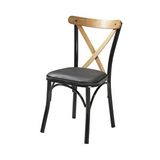 Mymassa Tonet Sandalye - Metal İskelet - Mutfak Sandalyesi - Salon Sandalyesi Siyah