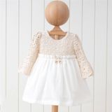 Mymio 3902 Elbise Ekru