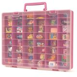 MYMOON HOME Mini Markalar Toplayıcı Oyuncaklar, Miniverse, Shopkins, Real Littles ve LOL Sürpriz Serisi ile Uyumlu Plastik Oyuncak Saklama Kutusu