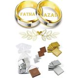 Mynil Isme Özel Söz Nişan Nikah Düğün Kız Isteme Bohça Dökme Çikolata 50 Adet