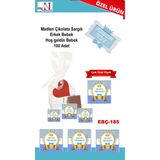 Mynil Madlen Çikolata Sargılı Erkek Bebek Hoş Geldin Bebek 100 Adet