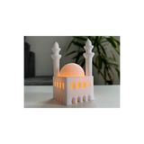 Mynivora LED Işıklı Dekoratif Cami Maketi 10 cm – 6x6 LED Hediyeli Gece Lambası
