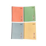 MYNOTE 4 Adet Pastel Renk 120 Yaprak KARELİ Telli A4 Büyük Boy Defter 60gr Beyaz Kağıt