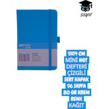 Mynote 9X14 cm Mini Not Defteri Çizgili Sert Kapak 96 Sayfa 80 gr Krem Renk Kağıt